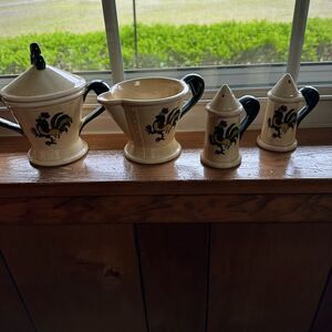 Vintage Poppytrail Sugar Creamer Salt and Pepper Shaker